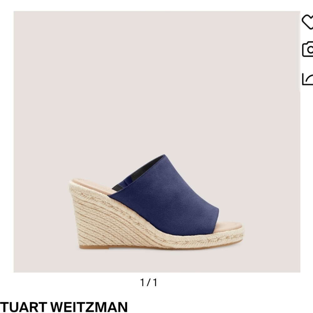 Stuart Weitzman Mykonos Wedge Sandals Sz 8.5 NIB